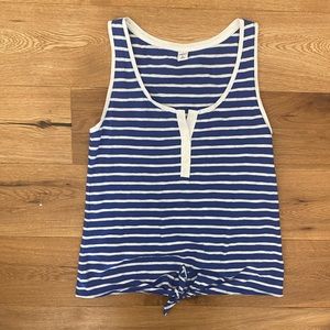 Old Navy blue striped tank